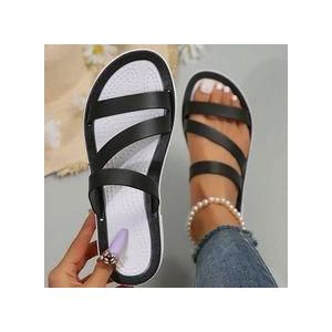 AIDAILU Women's Slippers Ladies Flat Sandals Casual Shoes Simple Comfortable