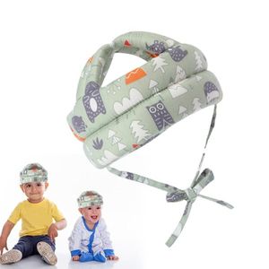 Green Baby Anti-Fall Head Protection Helmet, Washable