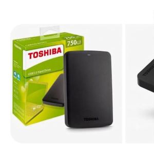 Toshiba Canvio Basics 750GB 2.5" USB 3.0 Portable External Hard Drive – Black