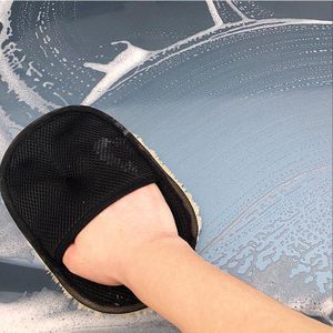 Multi-Purpose Car Wash Mitt, Easy Reach Cleaning Glove with Soft Bristles for Car Body, Mirrors, Windows and Floors, High Foam Auto Cleaning Accessories