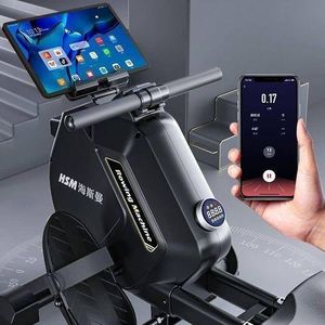 Magnetic Rowing Machines for Home 350 LB Weight Capacity, 32 Levels Resistance Row Machine with Dual Slide Rail Space-Saving Vertical Storage - Black