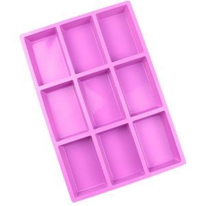Silicone Soap Mold - 9  Cavity Rectangular