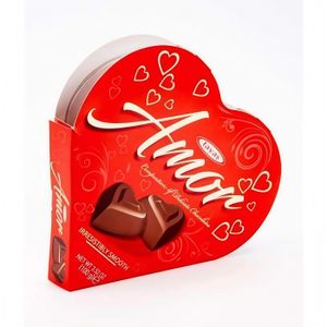 1pc Taya's Amor Milk Chocolate, 100g, Heart-Shaped Package-Red