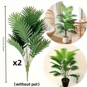 Two artificial plant ornaments (for indoor/outdoor use)