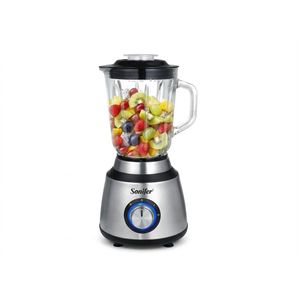 Sonifer Electric Countertop Glass Jar Blender – Stainless Steel 2-Speed Food Processor & Smoothie Maker with Pulse Function