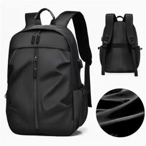 Men's Sleek Solid Color Backpack - Lightweight, Durable Oxford Fabric for Sports, Travel & Commuting with Laptop Compartment 