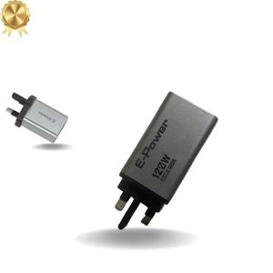 New E-Power 120W Travel Charger - Dual Port USB-C & USB Adapter