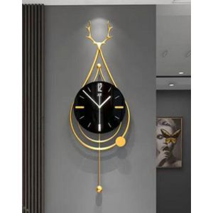 wall clocks designer-black and gold