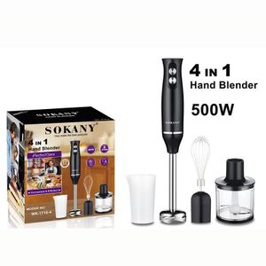 Jansfuren Immersion Blender Handheld Hand Blender 500W 4 in 1 Hand Mixer Stick for Soup, Baby Food, Sauce, Puree