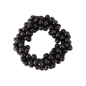 Women's Fashion Pearl Elastic Hair Band S36 - Black
