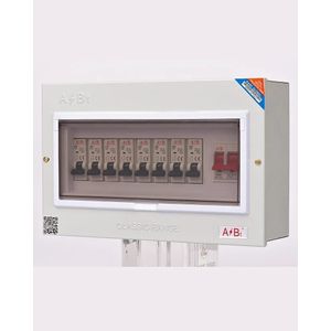 FOCUS 8 Way Plastic(Surface) Distribution Board - White