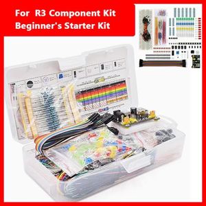 Electronic Components Beginner Kit 830 Hole-Breadboard Kit for R3 Component Pack Electrolytic Capacitor Resistor LED