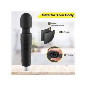 LZDUATAN 20 Mode Powerful Rechargeable Magic Wand Vibrator