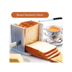 Foldable Lightweight Bread Slicer - Grey
