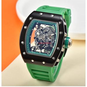 Luxury Green Silicon stainless watch for men