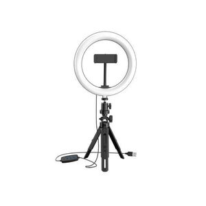 Dimmable LED Ring Light With Stand & Phone Holder For Selfie Video Makeup
