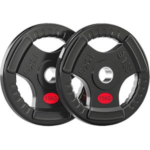 Gym Dandy A pair of 15kg Olympic gym plate 