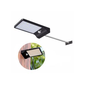 2000mAh Solar Motion Sensor Wall Lamp - Waterproof Outdoor Light for Barn, Fence, Patio, Front Door & Porch - Black