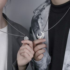 Romantic 2pcs/set Lock Key Necklace Paired Lovers Necklace Cute Heart Pendant  Necklace Couple Necklace Best Friend Jewelry