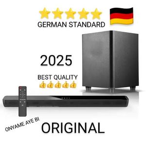 2.1CH Powerful Bass Quality Soundbar Wireless Subwoofer - Black