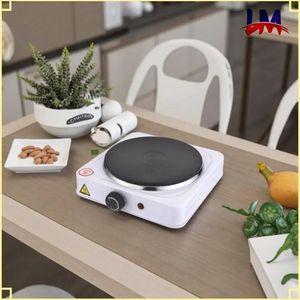 LM-Electric Burner Hot Extra Wide Plate Electric Burner Cooktop - white