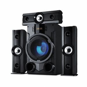 Multimedia Speaker System with Subwoofer and Satellite Speakers – Black