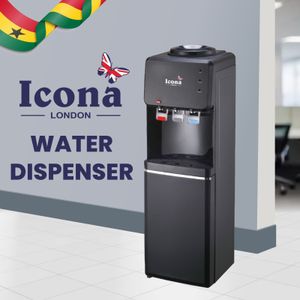 ICONA ILWD-300CB Water Dispenser With Storage Cabinet - Black + 12 Months Warranty