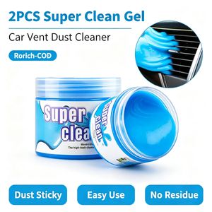 2pcs Car Detailing Cleaning Gel Sticky Putty Dust Cleaner for Car Air Vents Dashboard
