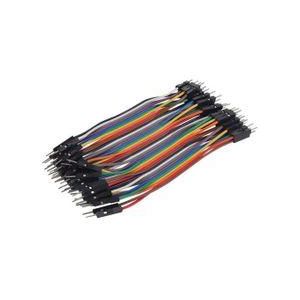 40 x 10 cm breadboard jumpers Plug Male to Male Jumper Wires