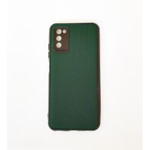 Samsung Leather style Back Cover Case for Galaxy  A02S -164 Color Green 