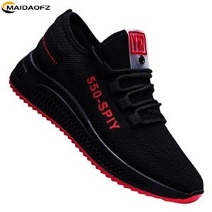 MAIDAOFZ Women fashion Sneakers Sport Shoe Ladies Classic Casual Antiskid Running Walking Outdoor--Black/red