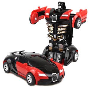 3-8 year children toys deformation car Transformable Car Kids Play Toys for Boys Birthday Gift Car Toy Bump & Go Transforming Car Kids 2-in-1 Deformation Toy Impact Transform Vehicle Automatic Toys Action Figure Toy for Children Educational Toy Kids Toys 