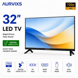 AURVIXS 32 Inch LED TV HD 720P Digital TV DVB-T2 HDMI USB Energy Saving 1 Year Warranty