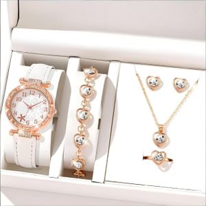 2025 Women's Diamond-Encrusted Digital Watch Set (Fashionable and High-Value)With gift box