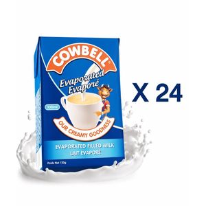 Cowbell Evaporated Filled Milk - 100ml x 24