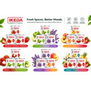 Ikeda Liquid Air Freshener - 3 Best-Selling Scents - 120g Each: 3-Piece Set