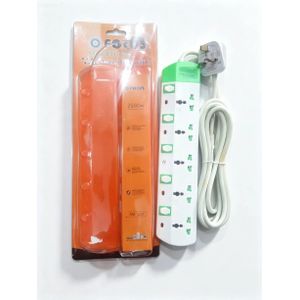 FOCUS 6Way Extension Board With Light Indicator - White/Green