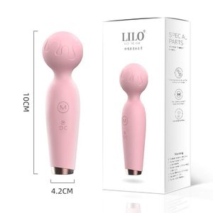Lilo High Frequency  10 Speed Ultra Quiet Stick Vibrator - Pink