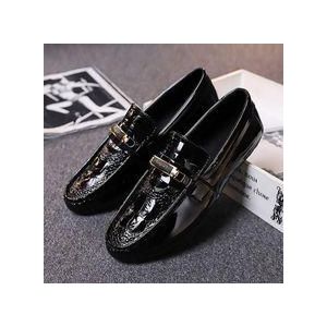 AIDAILU Men's Formal Shoes Leather Shoes Comfort Casual Waterproof Oxford Shoes - Black