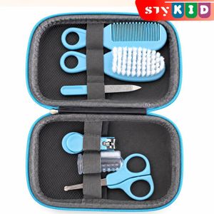 STY 6 Pcs Portable Infant Care Tools Set Nail clipper Nail s cissors Nail file Finger cot toothbrush Hair comb Scalp Brush