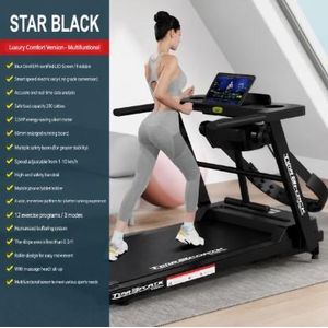 Star Black Foldable Smart Electric Treadmill – 3.5HP Home Fitness Running Machine