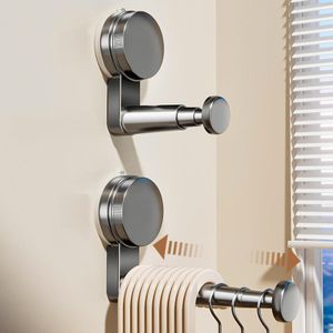 Home Balcony Retractable No-Drill Wall-Mounted Suction Cup Storage Hanger