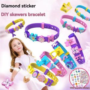 Girls' Fun Children's Beaded Bracelet DIY Handmade Material Bag For Girls For Ages 3+ Educational Children's Craft Toy Children's Jewelry Making Accessories