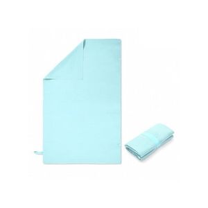 Beach Towel Wrap with Button Quick Dry Absorbent Swimsuit Cover Up (L80 x W130)cm / (L31.5 x W51.2)inch - Mint Green