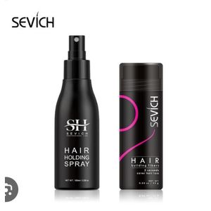 AD 2pcs Sevich Hair Building Fibre + Sevich Hair Holding Spray (Hair Building Fibres) - Black