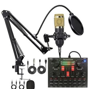 Professional Recording Kit, Music Podcast Mixer, Condenser Microphone Set