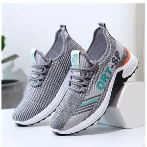 Men's Shoes,versatile Breathable Casual Shoes,trendy Sports Running Shoes-gray