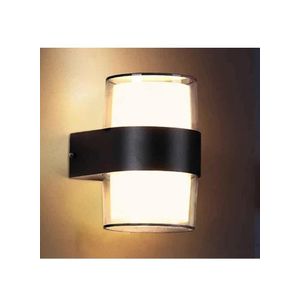 10W Warm Waterproof Modern LED Wall Light With Metal Bulkhead for Exterior Lighting LY8811-2 (D4.3 x H5.1)inch