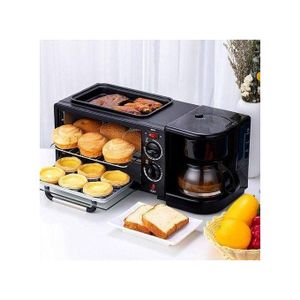 SILVER CREST 5 In 1 Breakfast Maker - With Toaster Oven and Griddle  - Coffee Maker - SC-206 - 9L - 400W - 600W