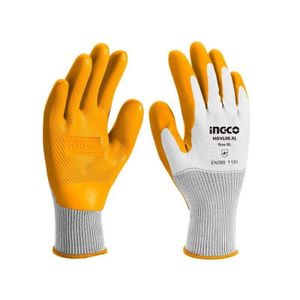 Ingco HGVL08-XL Latex Gloves - XL - Yellow
